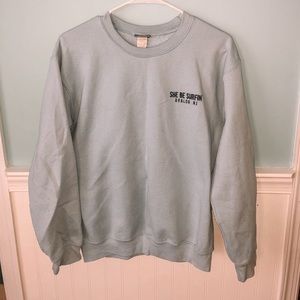 she be surfin crewneck